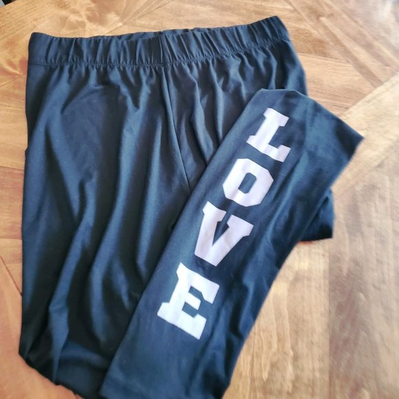 Rue 21 + Black Leggings LOVE - Picture 3 of 15